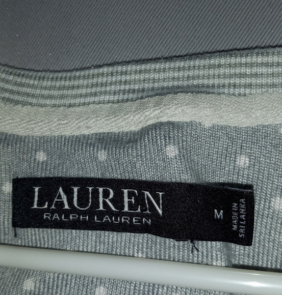 Ralph Lauren Black Lable Women Pajama Set in Gray And White Size M - Picture 2 of 9